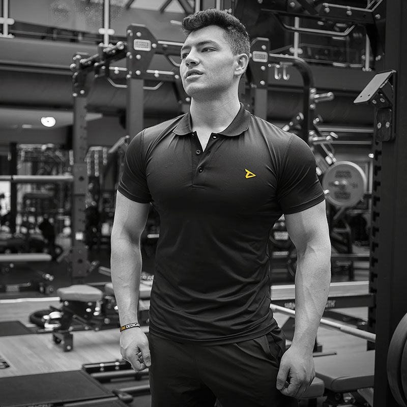 Dedicated Nutrition Dry-Fit Black Polo