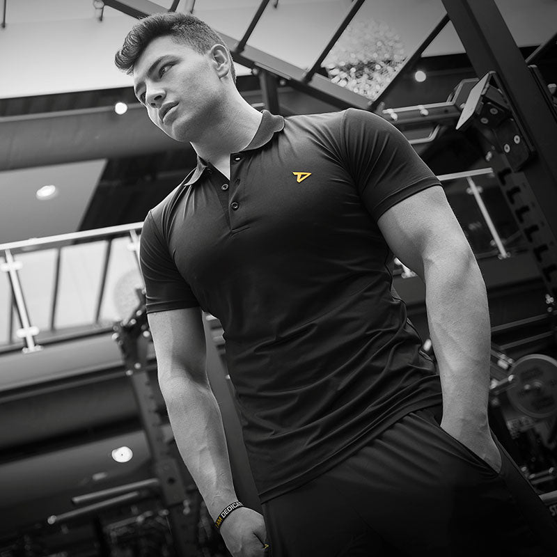 Dedicated Nutrition Dry-Fit Black Polo