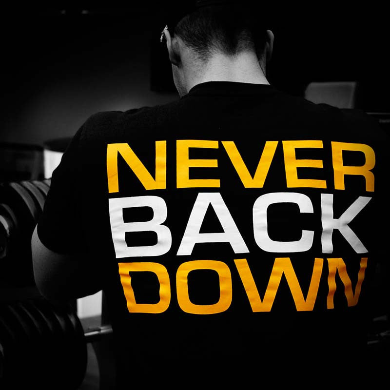 Never Back Down Shirt Dedicated model