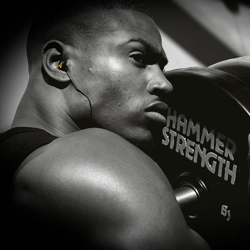 Dedicated In Ear Headphones worn by Simeon Panda