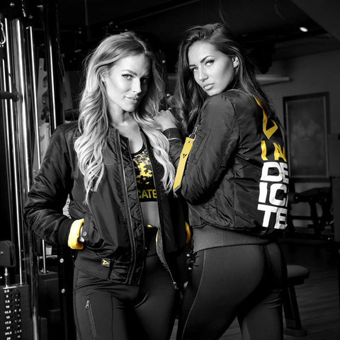 Bomber Jacket for Women by Dedicated Nutrition with 'I am