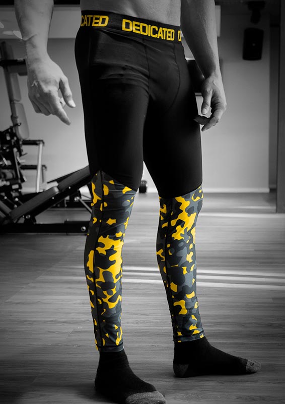 Camo Leggings Men by Dedicated Nutrition - front view