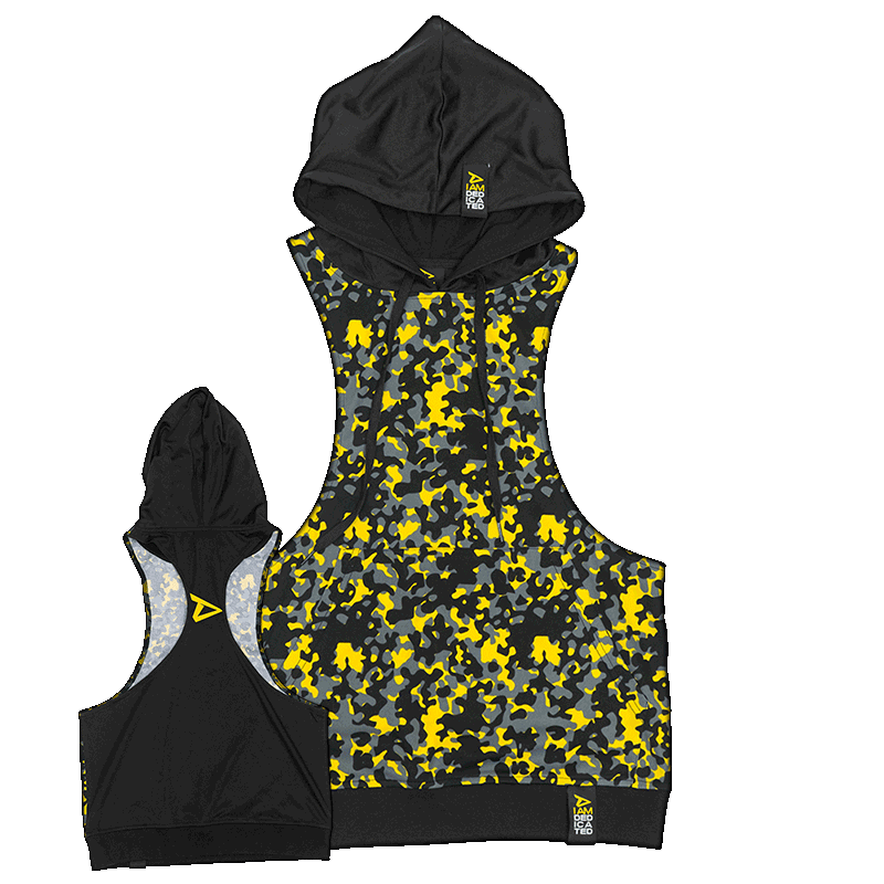Hooded Stringer with Camo Pattern by Dedicated Nutrition