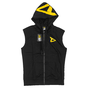 Sleeveless Hoodie with Dedicated logo on chest