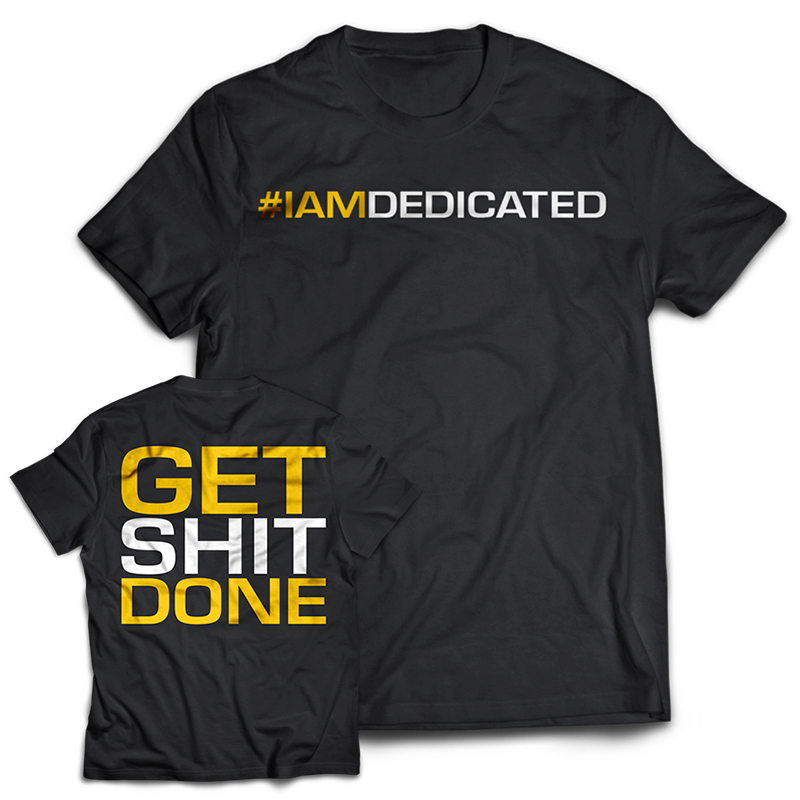 T-Shirt 'Get It Done' by Dedicated Nutrition | Muscle-Fit